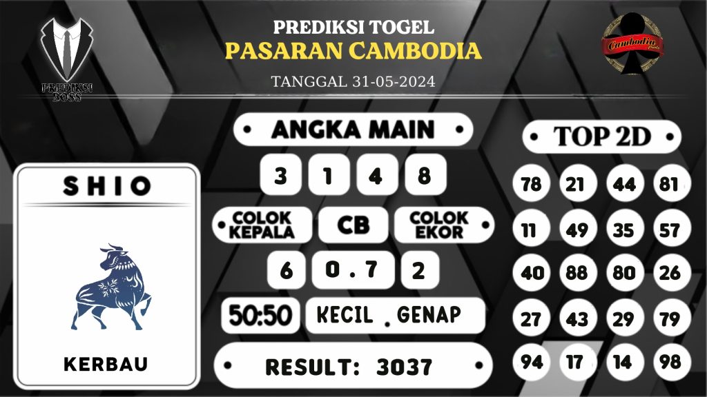 https://prediksibossgila.com/prediksi-boss-togel-cambodia-jumat-31-mei-2024/