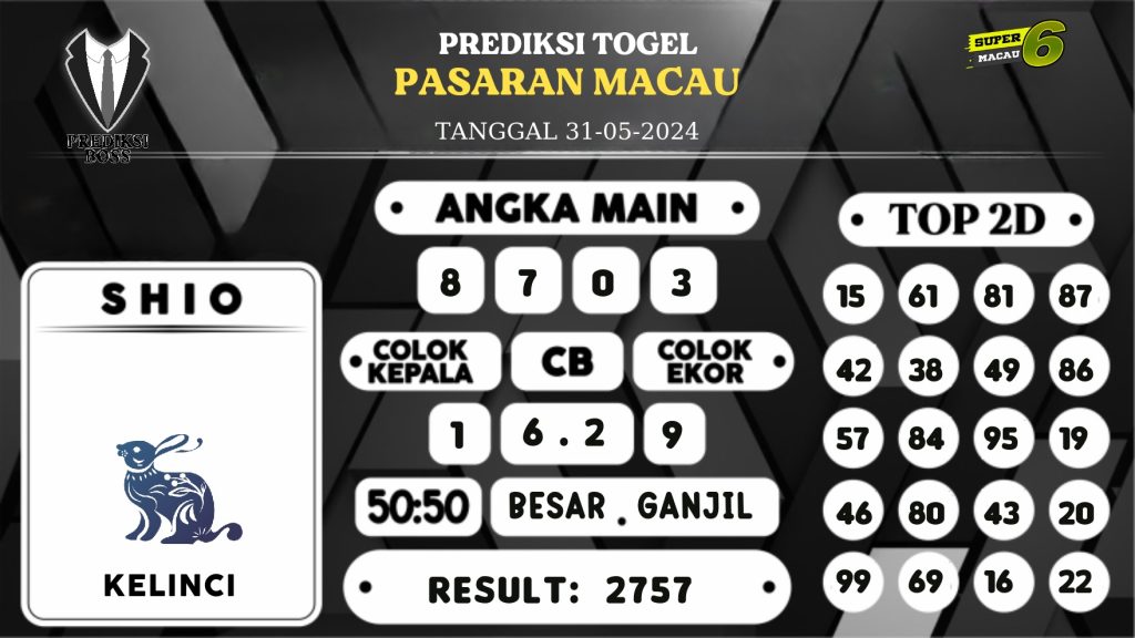 https://prediksibossgila.com/prediksi-boss-togel-macau-jumat-31-mei-2024/