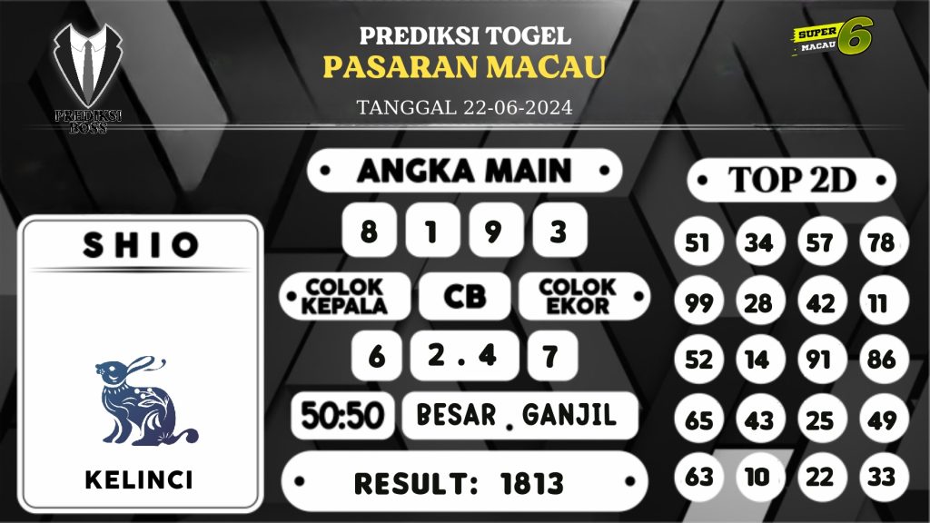 https://prediksibossgila.com/prediksi-boss-togel-macau-sabtu-22-juni-2024/