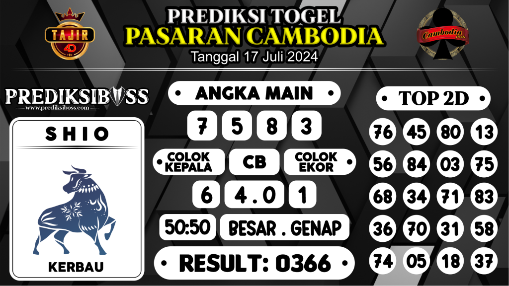 https://prediksibossgila.com/prediksi-boss-togel-cambodia-rabu-17-juli-2024/