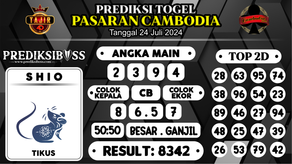 https://prediksibossgila.com/prediksi-boss-togel-cambodia-rabu-24-juli-2024/