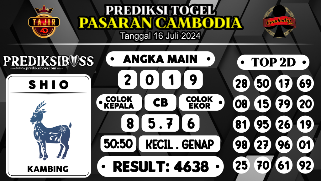 https://prediksibossgila.com/prediksi-boss-togel-cambodia-selasa-16-juli-2024/