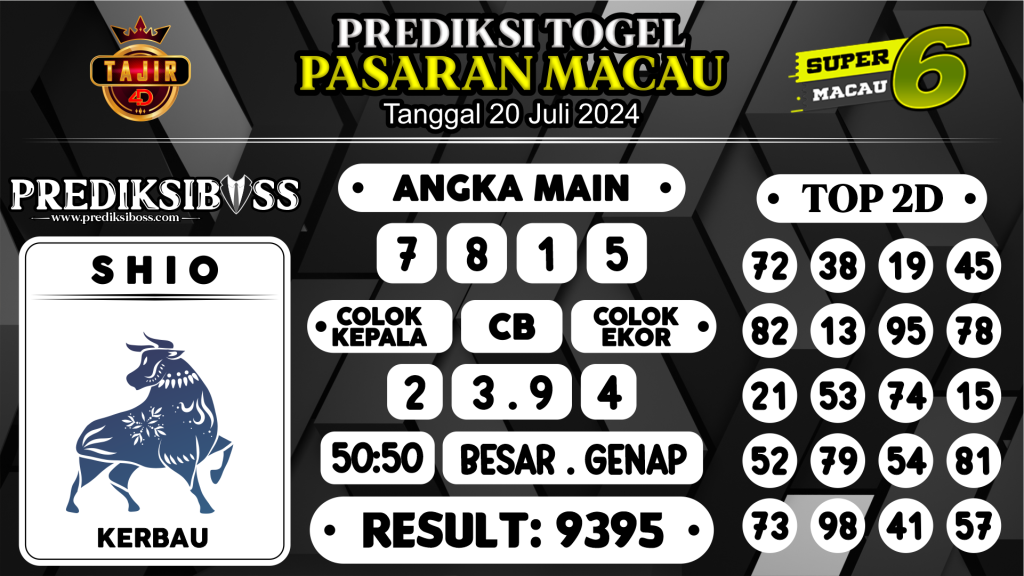 https://prediksibossgila.com/prediksi-boss-togel-macau-sabtu-20-juli-2024/