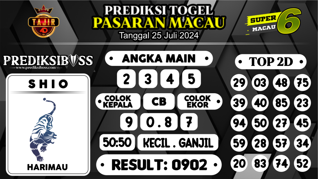 https://prediksibossgila.com/prediksi-boss-togel-macau-kamis-25-juli-2024/