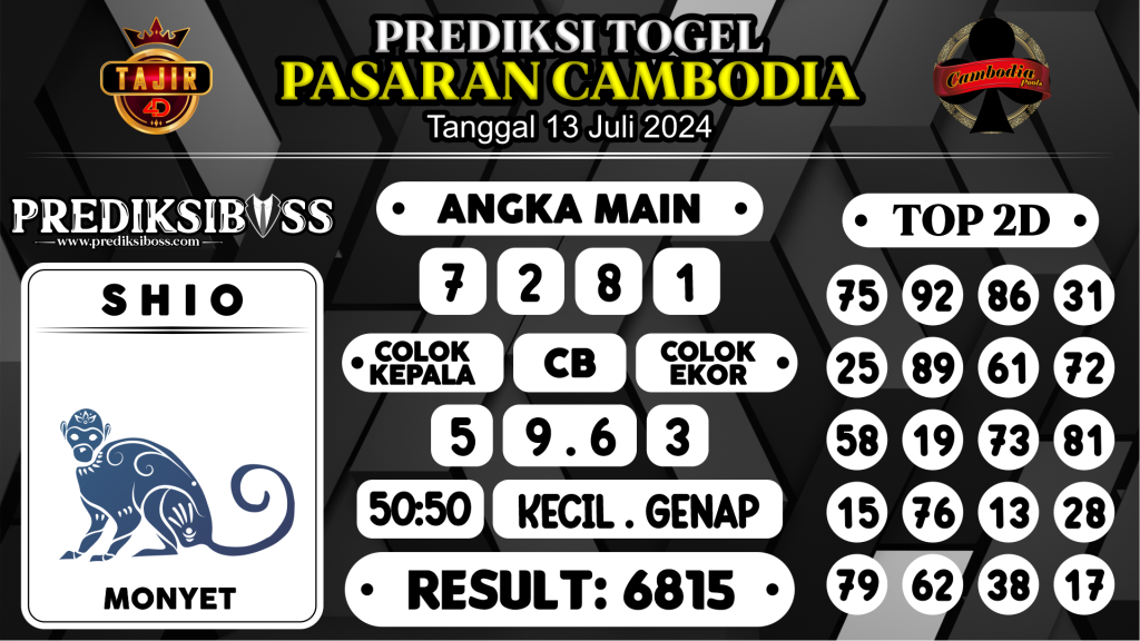 https://prediksibossgila.com/prediksi-boss-togel-cambodia-sabtu-13-juli-2024/