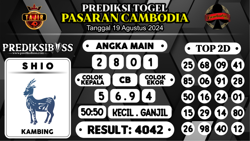 https://prediksibossgila.com/prediksi-boss-togel-cambodia-senin-19-agustus-2024/