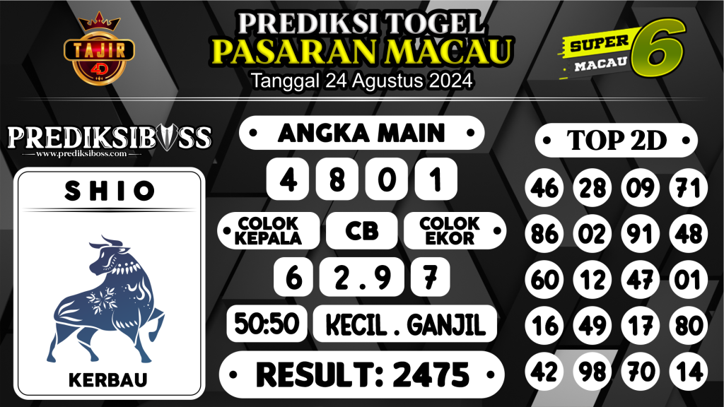 https://prediksibossgila.com/prediksi-boss-togel-macau-sabtu-24-agustus-2024/